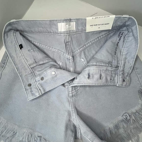 NWT 7 For All Mankind Denim Shorts - Picture 4 of 7